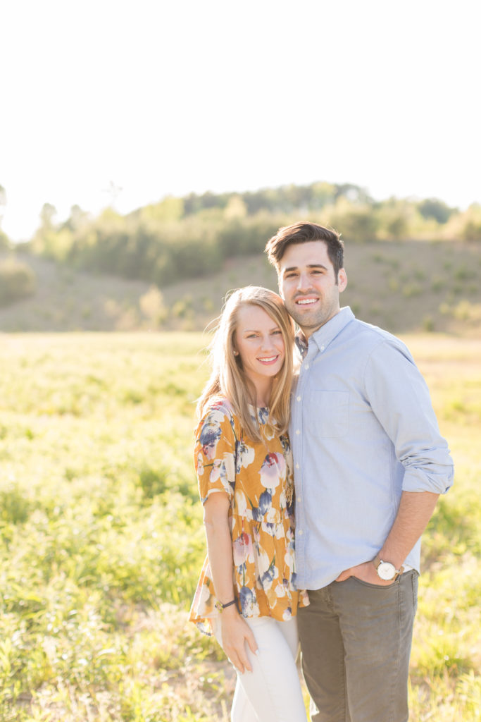 Anniversary Photo Session with Matt and Mer smiling