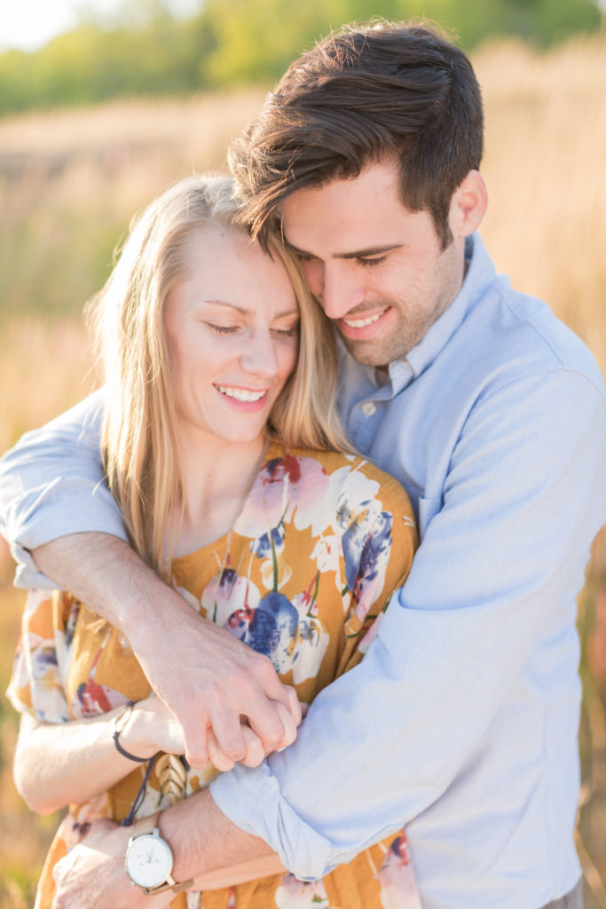 Anniversary Photo Session with Matt and Mer cuddling